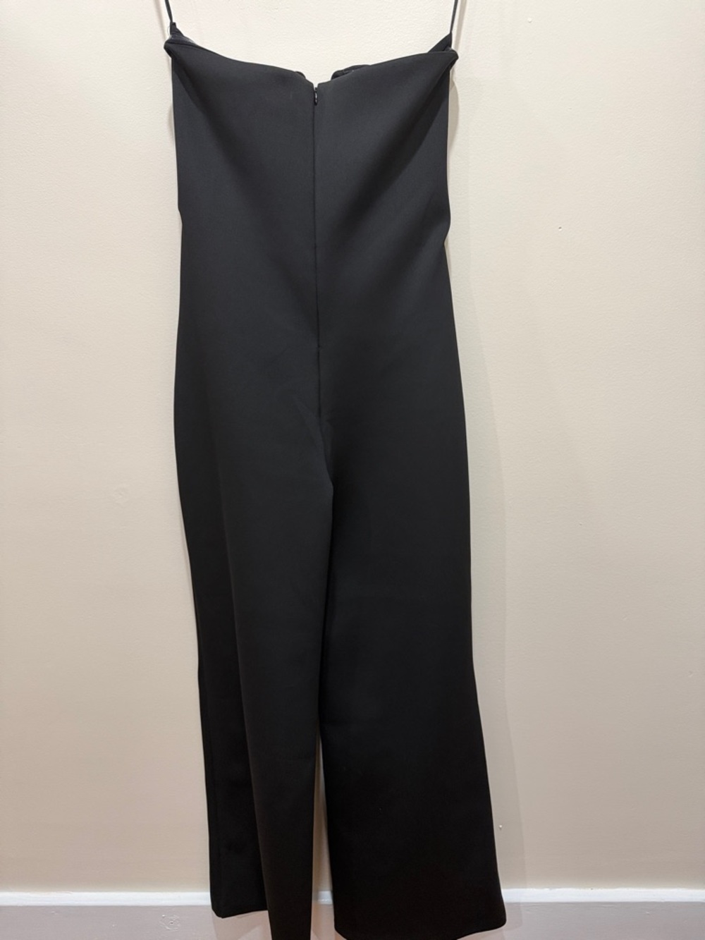Good American Strapless Black Wide-Leg Jumpsuit - Picture 10 of 14